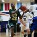 Huron sophomore Xavier Cochran drives to the rim in the first quarter against Pioneer on Friday, Jan. 18. Daniel Brenner I AnnArbor.com